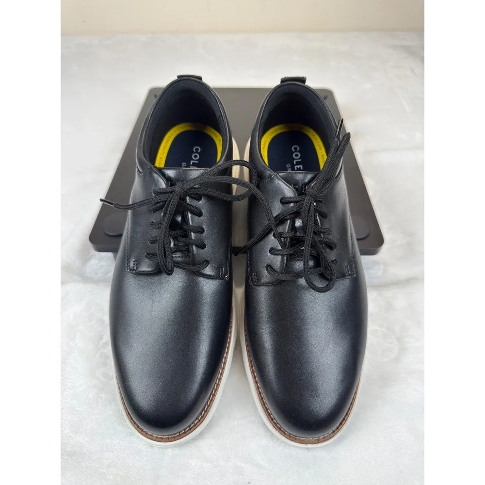 Cole Haan Grand Ultra Mens 8M Black Leather Oxford Shoes Comfort C39953 New